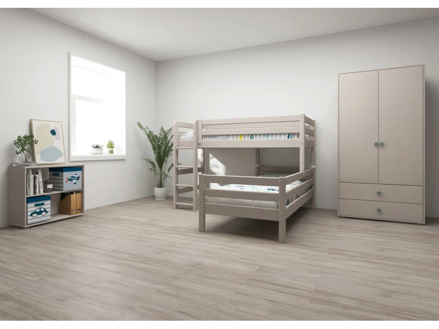 Flexa Classic hoekstapelbed 90x200 greywash - Afbeelding 10