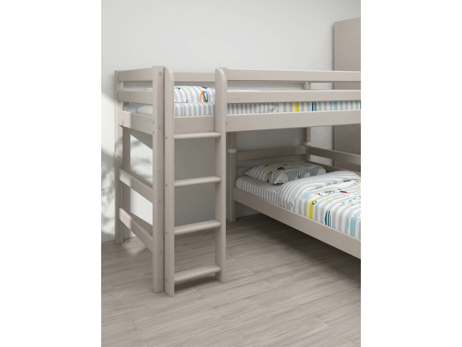 Flexa Classic hoekstapelbed 90x200 greywash - Afbeelding 8