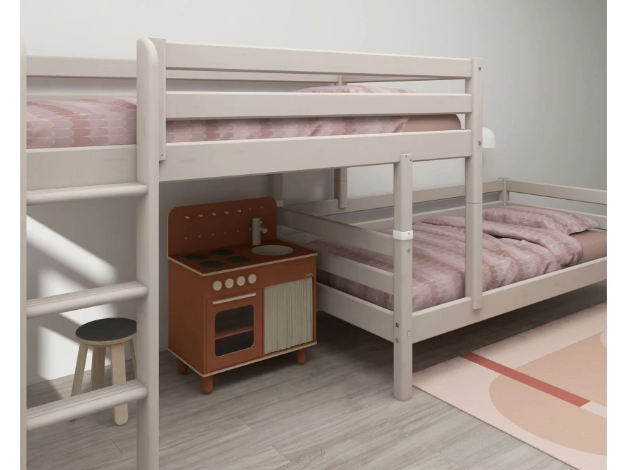 Flexa Classic hoekstapelbed 90x200 greywash - Afbeelding 7