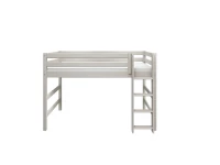 Flexa Classic verhoogde halfhoogslaper m. rechte ladder 90x200 greywash - Afbeelding 2
