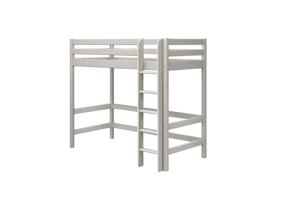 Flexa Classic hoogslaper met rechte ladder 90x200 greywash - Afbeelding 3