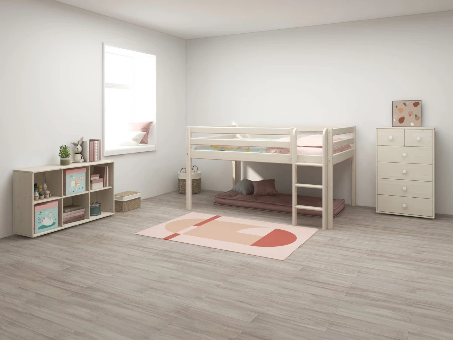 Flexa Classic halfhoogslaper 140x200 whitewash - Afbeelding 6