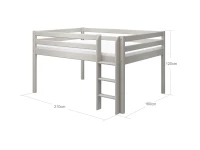 Flexa Classic halfhoogslaper 140x200 greywash - Afbeelding 4