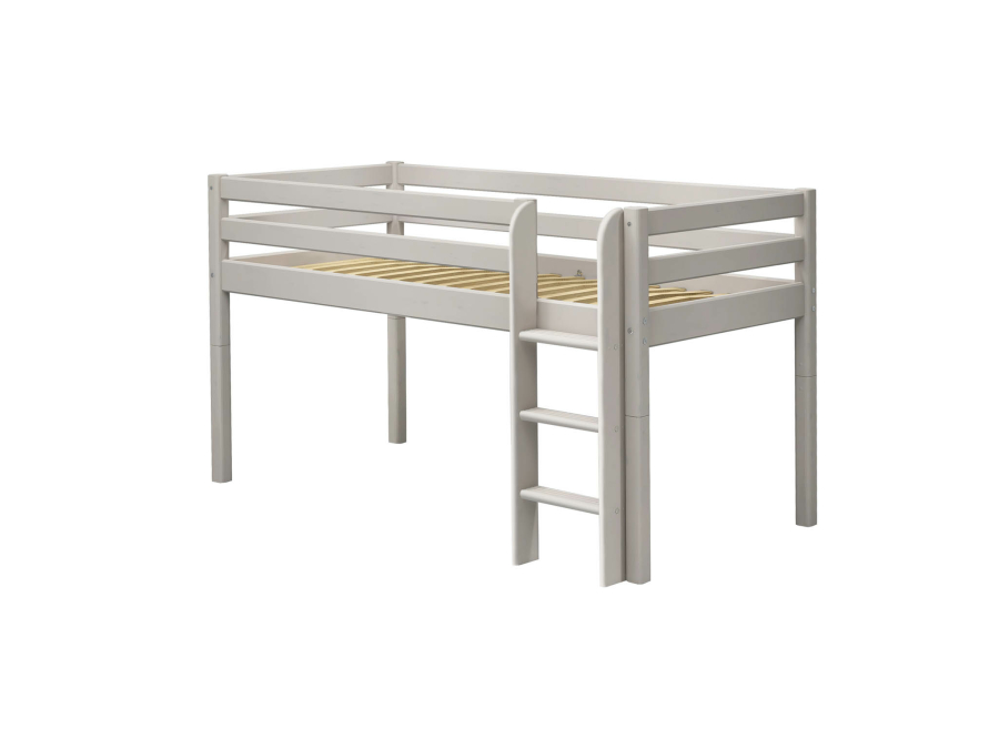 Flexa Classic halfhoogslaper m. rechte ladder 90x200 greywash - Afbeelding 3