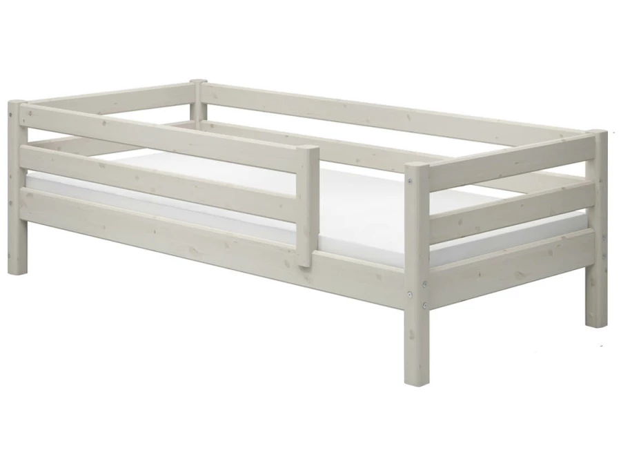 Flexa Classic bedbank met uitvalbeveiliging 90x200 whitewash