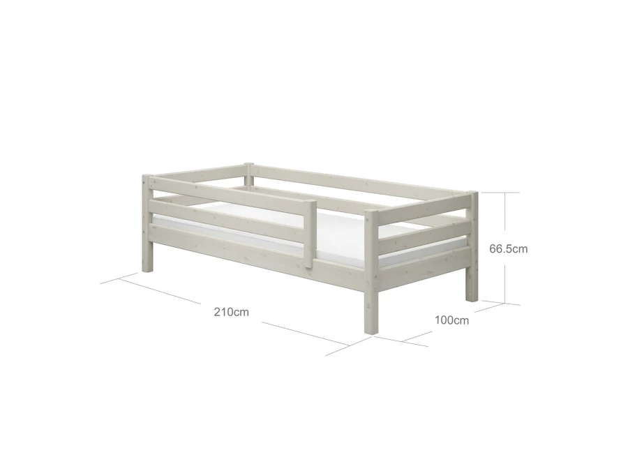 Flexa Classic bedbank met uitvalbeveiliging 90x200 whitewash - Afbeelding 4