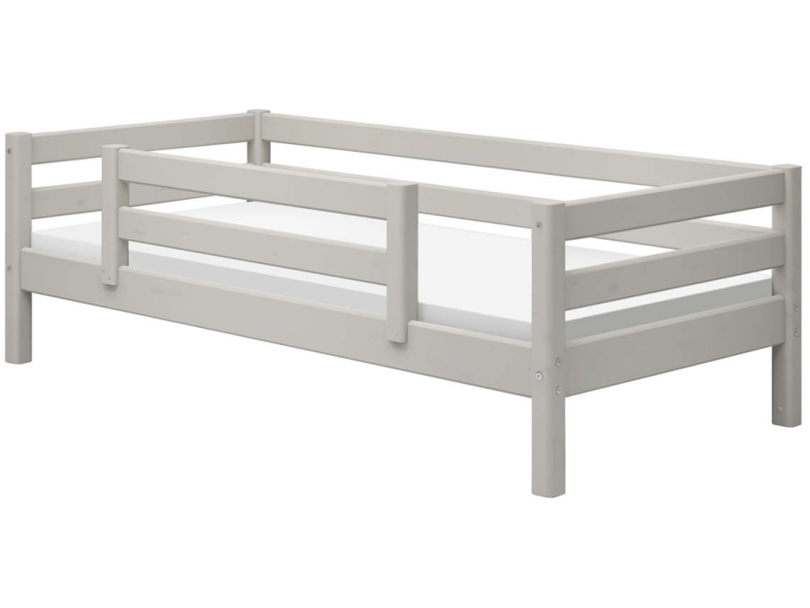 Flexa Classic bedbank met gecentreerde uitvalbeveiliging 90x200 greywash