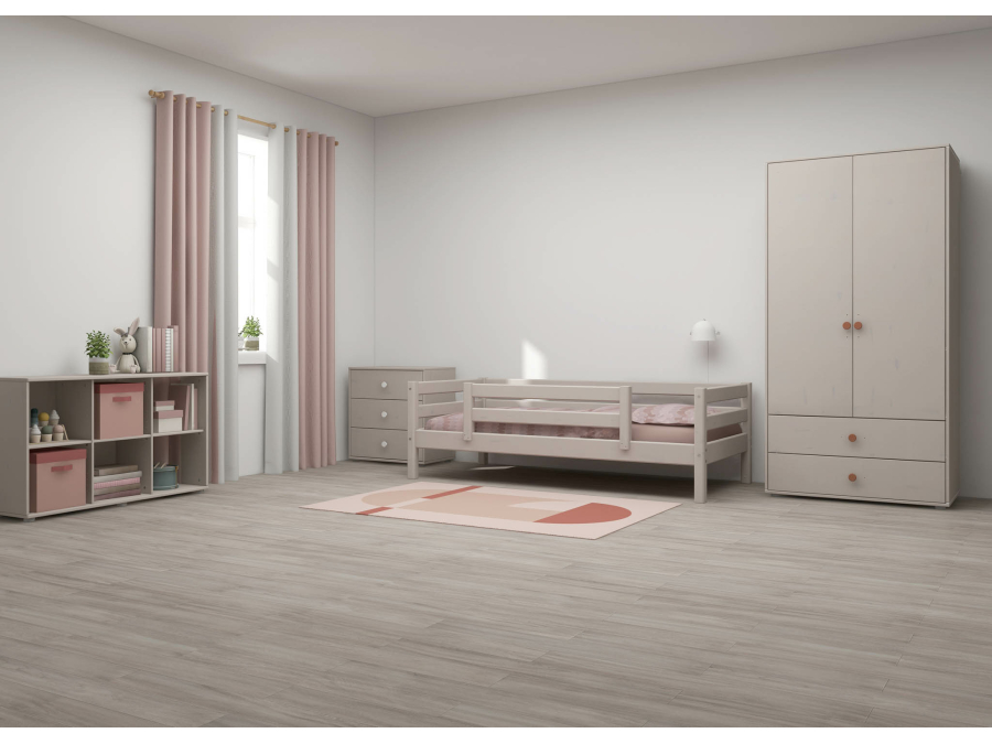 Flexa Classic bedbank met gecentreerde uitvalbeveiliging 90x200 greywash - Afbeelding 6