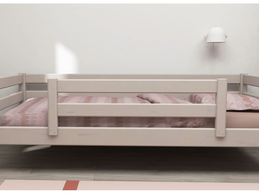 Flexa Classic bedbank met gecentreerde uitvalbeveiliging 90x200 greywash - Afbeelding 5