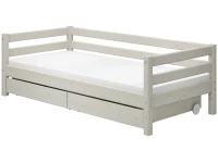 Flexa Classic bedbank met opberglades 90x200 whitewash