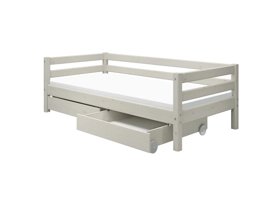 Flexa Classic bedbank met opberglades 90x200 whitewash - Afbeelding 5