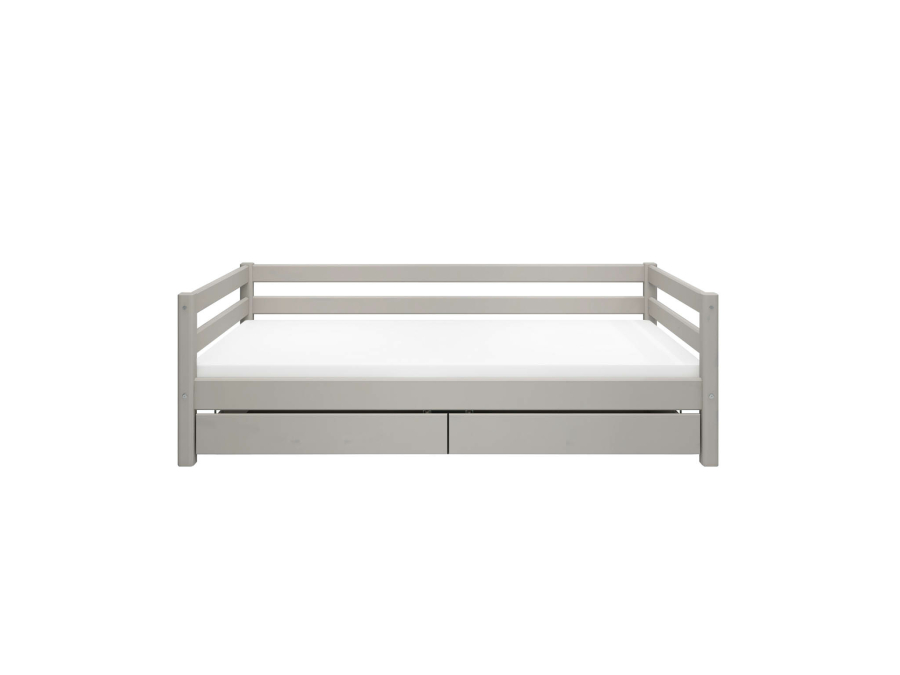 Flexa Classic bedbank met opberglades 90x200 greywash - Afbeelding 2
