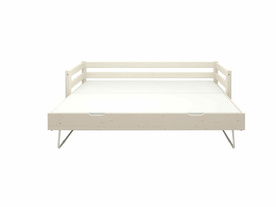 Flexa Classic bedbank met onderschuifbed 90x200 whitewash - Afbeelding 4