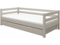 Flexa Classic bedbank met onderschuifbed 90x200 greywash