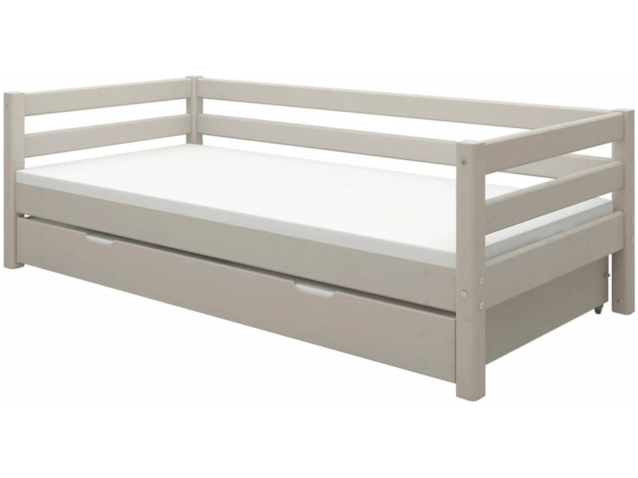 Flexa Classic bedbank met onderschuifbed 90x200 greywash