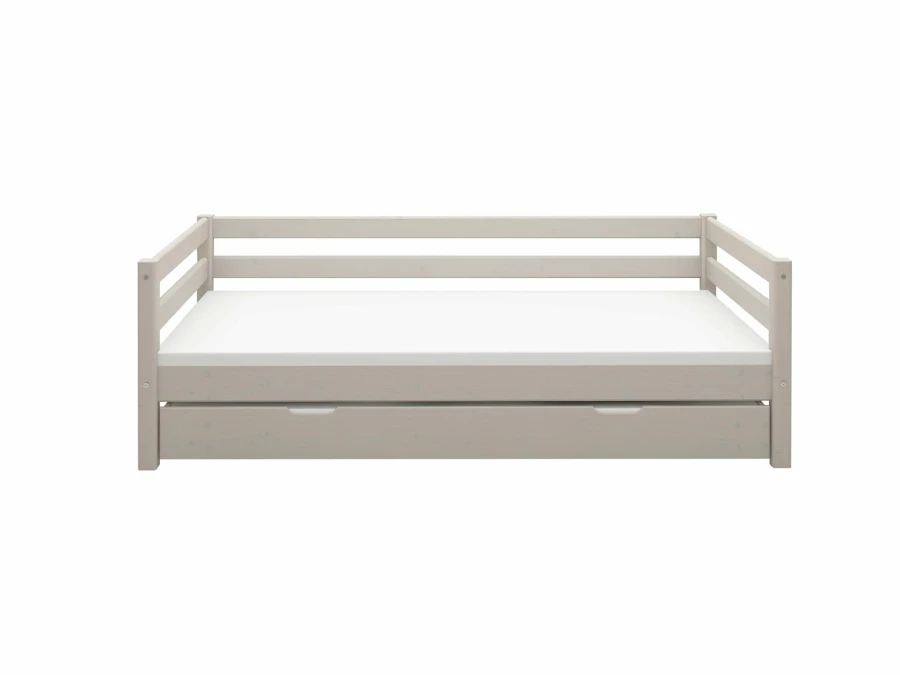 Flexa Classic bedbank met onderschuifbed 90x200 greywash - Afbeelding 2