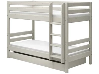 Flexa Classic stapelbed met opberglades 90x200 whitewash