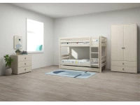 Flexa Classic stapelbed met opberglades 90x200 whitewash - Afbeelding 6
