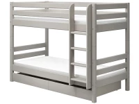 Flexa Classic stapelbed met opberglades 90x200 greywash