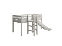 Flexa Classic halfhoogslaper m. platform en glijbaan 90x200 greywash - Afbeelding 3
