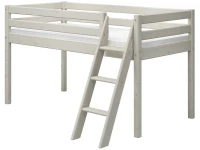 Flexa Classic halfhoogslaper m. schuine ladder 90x200 whitewash