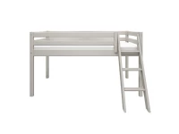 Flexa Classic halfhoogslaper m. schuine ladder 90x200 greywash - Afbeelding 2