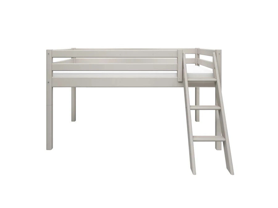 Flexa Classic halfhoogslaper m. schuine ladder 90x200 greywash - Afbeelding 2