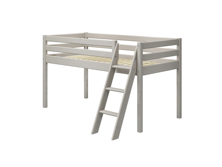 Flexa Classic halfhoogslaper m. schuine ladder 90x200 greywash - Afbeelding 3