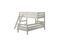 Flexa Classic hoekstapelbed m. schuine ladder 90x200 whitewash - Afbeelding 2