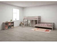 Flexa Classic hoekstapelbed m. schuine ladder 90x200 greywash - Afbeelding 8