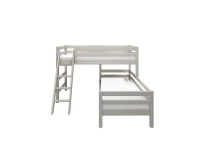Flexa Classic hoekstapelbed m. schuine ladder 90x200 greywash - Afbeelding 3