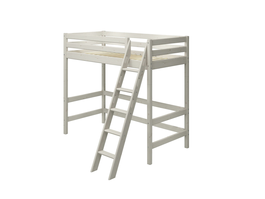 Flexa Classic hoogslaper met schuine ladder 90x200 whitewash - Afbeelding 3