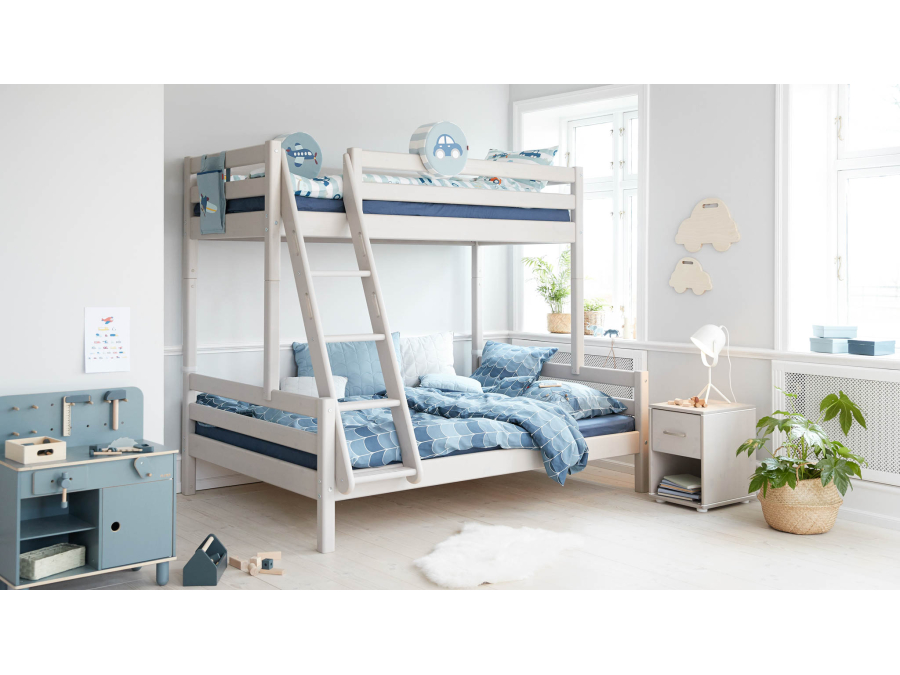 Flexa Classic familie stapelbed 90 / 140x200 whitewash - Afbeelding 5