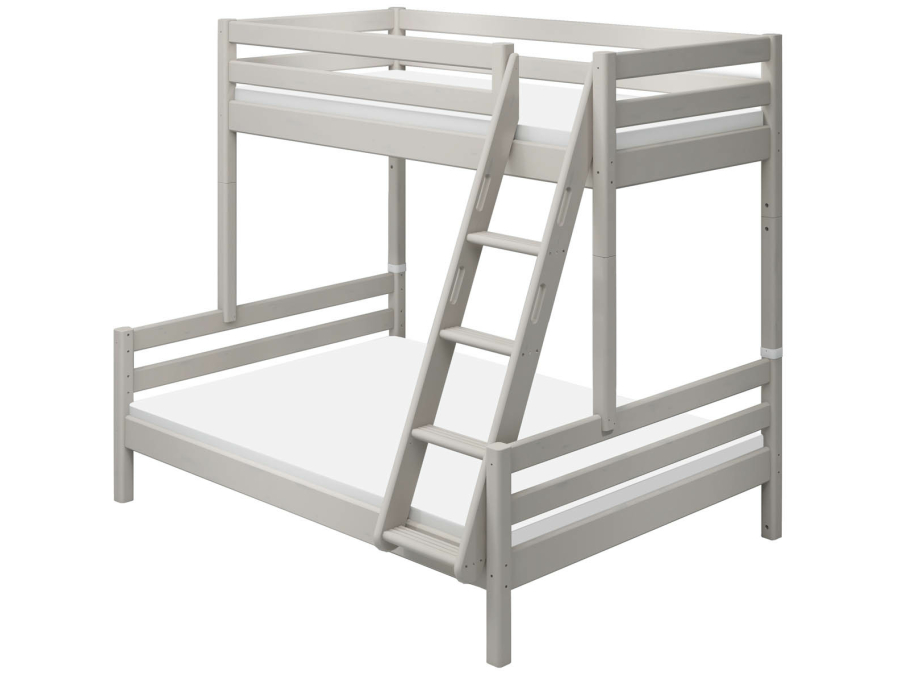 Flexa Classic familie stapelbed 90 / 140x200 greywash