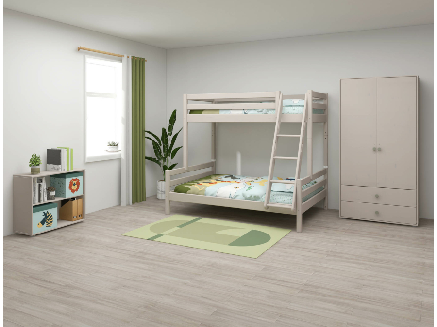 Flexa Classic familie stapelbed 90 / 140x200 greywash - Afbeelding 5