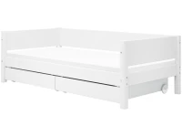 Flexa White Bedbank met 2 opberglades