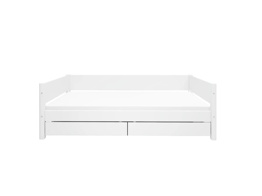 Flexa White Bedbank met 2 opberglades - Afbeelding 4