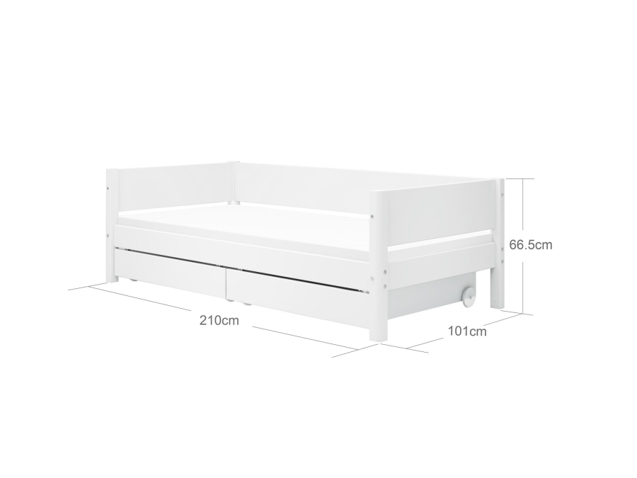 Flexa White Bedbank met 2 opberglades - Afbeelding 5