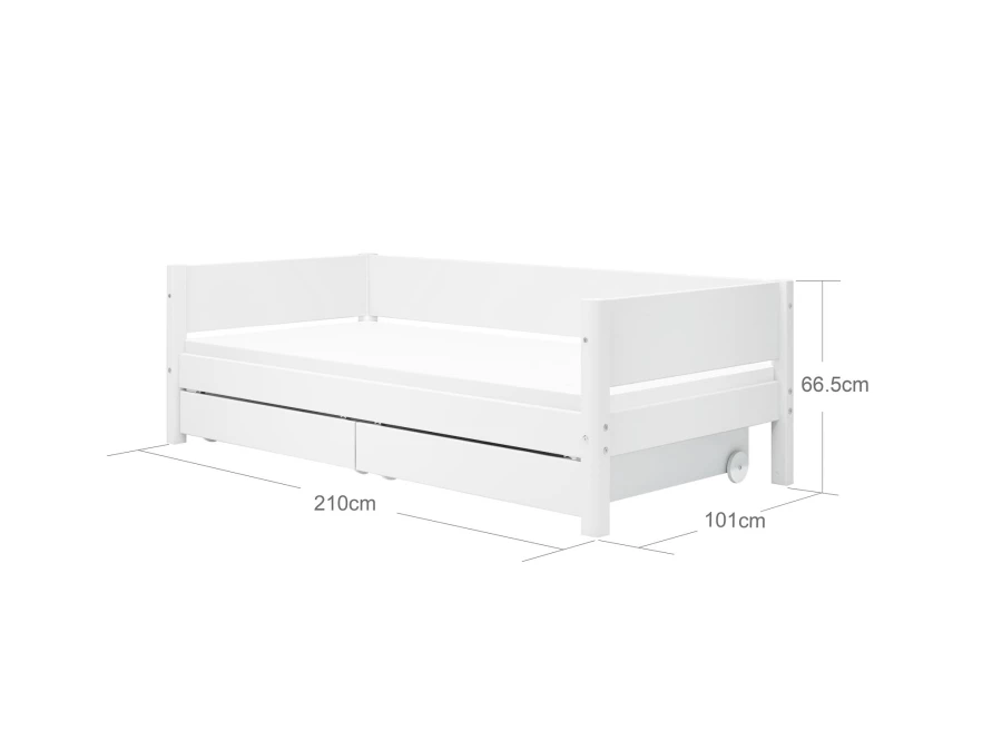 Flexa White Bedbank met 2 opberglades - Afbeelding 5