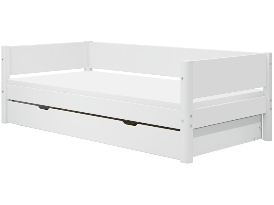 Flexa White Bedbank met onderschuifbed