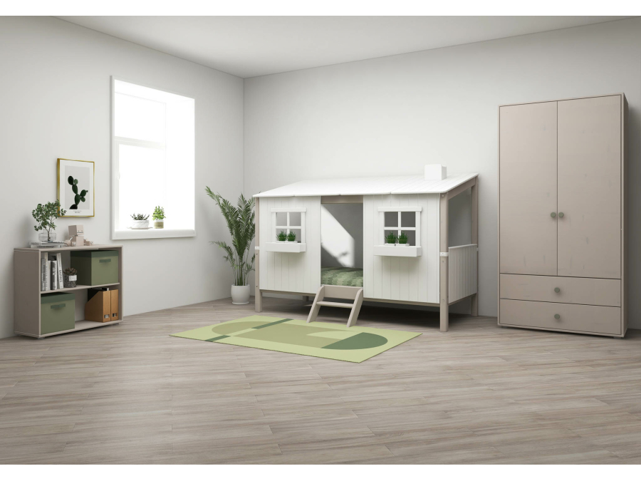 Flexa Classic 1/1 huisbed 90x200 greywash - Afbeelding 7