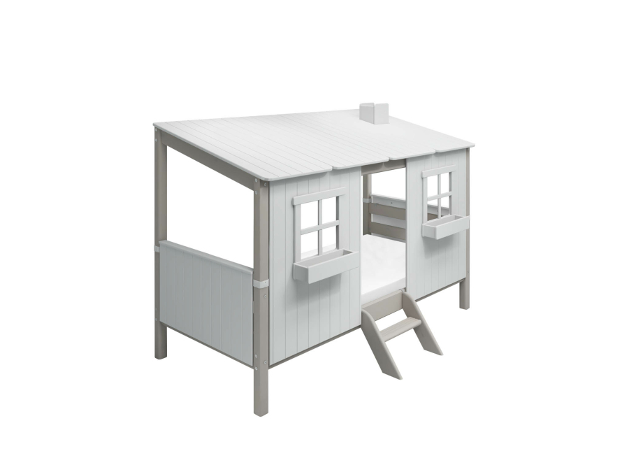 Flexa Classic 1/1 huisbed 90x200 greywash - Afbeelding 3