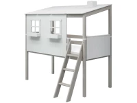 Flexa Classic halfhoogslaper m. 1/1 huis 90x200 greywash