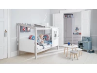 Flexa Classic 1/2 huisbed 90x200 greywash - Afbeelding 6