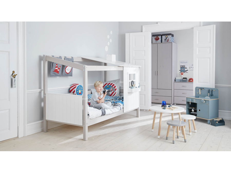 Flexa Classic 1/2 huisbed 90x200 greywash - Afbeelding 6