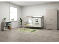 Flexa Classic 1/2 huisbed 90x200 greywash - Afbeelding 5