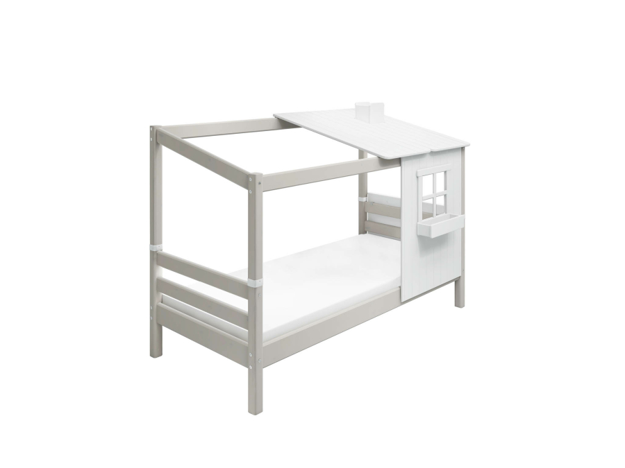 Flexa Classic 1/2 huisbed 90x200 greywash - Afbeelding 3