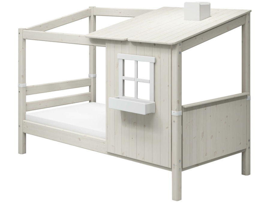 Flexa Classic 1/2 huisbed 90x200 whitewash