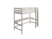 Flexa Classic hoogslaper met rechte ladder en bureau 90x200 greywash - Afbeelding 3