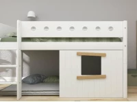 Flexa White boomhut halfhoogslaper rechte ladder - eiken - Afbeelding 5